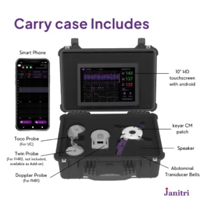 Keyar duo max wireless fetal monitor by janitri